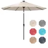 GOPLUS Sonnenschirm 300 cm mit LED Solar Beleuchtung, 9 Produktbild-Vorschau 1