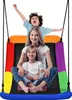 Three children are on a colorful swing set against a white background. Náhľad obrázku produktu