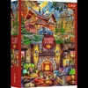 Rompecabezas de montaña con temática de aventuras: Cabaña y Vista previa de la imagen del producto 1