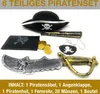 Pirat Set Kinder Piratenhut Augenklappe Fernrohr Kinder Produktbild-Vorschau 2