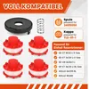 4+1+1 Set Trimmerspule & Kappe kompatibel mit Einhell Produktbild-Vorschau 3