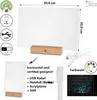 LED Message Board mit Stift, Acrylplatte bunt mit Fuß, Produktbild-Vorschau 2