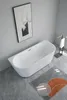 Freistehende Wandbadewanne Pari Geriffelt 180 x 80 cm Produktbild-Vorschau 8