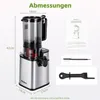 Slow Juicer Entsafter 250 W, Kaltpressentsafter mit Produktbild-Vorschau 7