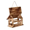 Relaxdays Vogelfutterhaus Holz, zum Aufhängen, Produktbild-Vorschau 6