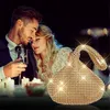 Topchances Damen Abend Party Strass Satin Plissee Abend Produktbild-Vorschau 7
