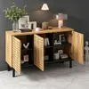 Merax dressoir met 3 deuren met push-open sluiting en een Productafbeelding-voorbeeld 4