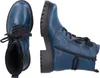 Two blue boots are shown against a white background. One boot is viewed from the top, and the other is viewed from the side. Voir les images du produit