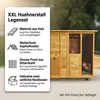 Mucola Hühnerstall rollbar Hühnerhaus Hühnervoliere mit 2 Produktbild-Vorschau 2