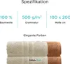 Badetuch Comfort Maxi 100x200 cm braun, 100% Baumwolle Produktbild-Vorschau 6