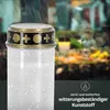 LED Grablicht weiß gold flackernd Höhe 12 cm Trauerlicht Produktbild-Vorschau 4