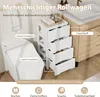 COSTWAY kast met 5 lades, opbergkast, commode met lades, Productafbeelding-voorbeeld 4