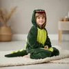 Onesie Kigurumi Pyjama Kostüm für Kinder Dinosaurier 104 Produktbild-Vorschau 8