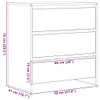 vidaXL Příborník vzhled černého dubu 70x41x75 cm materiál Náhled obrázku produktu 7