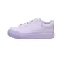 A white Nike Court Legacy Lift sneaker with a purple sole, shown from the side against a white background. Náhled obrázku produktu