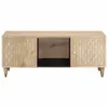 The Living Store Couchtisch 100x54x40 cm Massivholz Mango Produktbild-Vorschau 4
