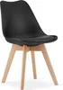 NP 120x80 Tavolo Artisan gambe nere + 4 sedie MARK gambe Anteprima dell’immagine prodotto 2