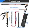 Wanderstöcke Trekkingstöcke Verstellbar 106-125cm Produktbild-Vorschau 5