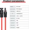3 metry prodlužovacího kabelu solární kabel červený/černý Náhled obrázku produktu 2