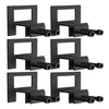 A set of six black metal mattress holders with screws, arranged in a grid on a white background. Produktbild-Vorschau