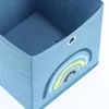 Zeller Present Aufbewahrungsbox Blue Rainbow Vlies blau Produktbild-Vorschau 2