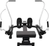 A rowing machine shown from the front. Voir les images du produit