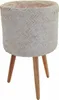 Blumentopf aus Bambus mitHolzfüßen Ø 35 cm x 30 cm/55 cm Produktbild-Vorschau 1