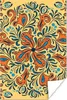 MuchoWow® Poster Blume - Blätter - Orange - Blau 20x30 cm - Produktbild-Vorschau 1
