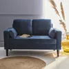 sweeek - 2-Sitzer-Vintage-Sofa mit Samt und Füßen aus Produktbild-Vorschau 5