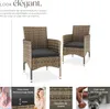 Lot de 2 fauteuils de jardin en rotin avec 2 sets de Voir les images du produit 3