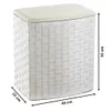 Kobolo kosz na pranie nylon beżowy biały 45x33x53 cm Podgląd zdjęcia produktu 2