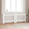 vidaXL Copritermo, 2 pezzi, bianco, 112 x 19 x 81,5 cm, MDF Anteprima dell’immagine prodotto 13