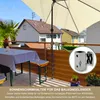 Sonnenschirmhalter aus Edelstahl für Balkongeländer rund Produktbild-Vorschau 2