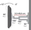 Techly Wandhalterung LCD 40"-80" Ultra Slim FullMotion Produktbild-Vorschau 12