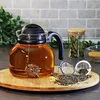 com-four® 2x Teesieb aus rostfreiem Edelstahl 304 - Teeei Produktbild-Vorschau 2