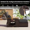 COSTWAY 3in1 Polyrattan Lounge Möbel Set, Gartenmöbel Produktbild-Vorschau 4