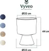 Vyveo - Blumentopf Monolith - Braun (Retro) - 33x44 Produktbild-Vorschau 3