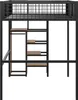 OKWISH Lit Mezzanine 140x200 Cm - Double Avec Échelle Voir les images du produit 9