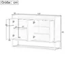 Buffet INONEFT, 120 cm de large, design moderne, avec 4 Voir les images du produit 9