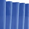A close-up view of several blue curtains hanging vertically. Produktbild-Vorschau
