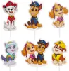A collage of six Paw Patrol cake toppers, each featuring a different character. Produktbild-Vorschau