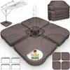 Pied de parasol tillvex® marron 60 litres / 80 kg – 4 Voir les images du produit 1