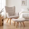 HOMCOM Ohrensessel mit Hocker, Relaxsessel, Polstersessel Produktbild-Vorschau 7