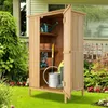 COSTWAY Armoire de jardin en bois, abri de jardin avec toit Voir les images du produit 2