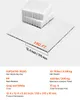 Product image showing several interlocking tiles laid out flat and a stack of tiles in the background, with measurement callouts. Podgląd zdjęcia produktu