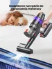 A child and dog sleeping on a white mattress while a vacuum cleaner is being used on the mattress. Podgląd zdjęcia produktu