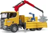 bruder ScaniaSuper 560R Baustellen-LKW Kran und 2 Paletten Produktbild-Vorschau 13