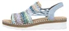 Rieker Damen Sandalette Blau/Bunt Voir les images du produit 3