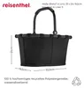 Reisenthel carrybag XS, Schwarz, Polyester, Einkaufswagen, Produktbild-Vorschau 3