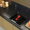 Granitan | Granitspüle Louis - Schwarz gesprenkelt - Einbau Produktbild-Vorschau 12